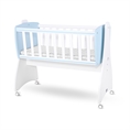 Baby Cot-Swing FIRST DREAMS white+baby blue